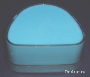 Заполнение кюветы дублирующим силиконом