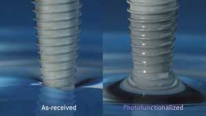 Фотофункционализация титанового имплантата