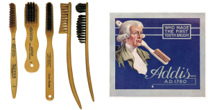 Первые массово производимые зубные щётки