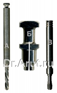 Набор для высверливания винта имплантата