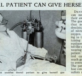Газетная вырезка о самостоятельном регулировании степени наркоза.