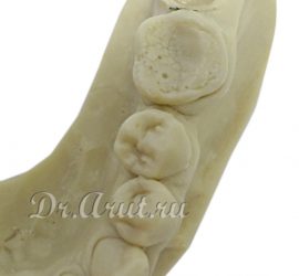 Полиуретановая модель после фрезеровки и изоляции поднутрений