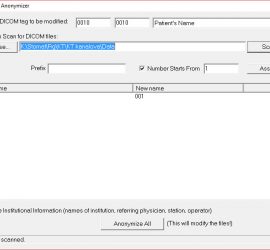 DICOM anonymizer