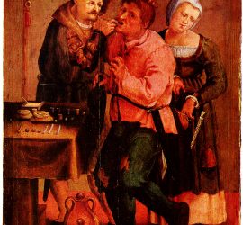 Иоганн Лисс (живопись) Средневековый стоматолог удаляющий зуб (семнадцатый век)