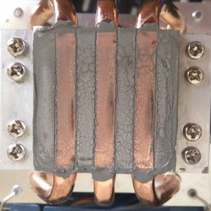 Термопаста ПМС-100 с алмазным порошком после снятия радиатора