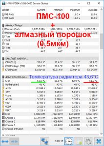 ПМС-100 + алмазный порошок